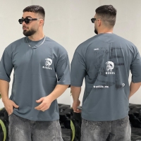 تیشرت 2نخ Diesel خاکستری