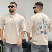 تیشرت 2نخ Diesel کرم