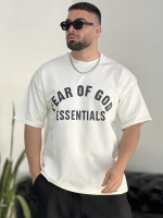 تیشرت 2نخ Fear سفید