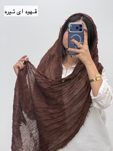 شال چروک رنگی