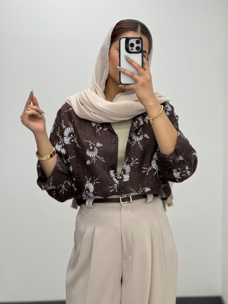 شومیز گلدوزی گچی