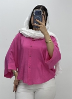 شومیز کیمونو شیشه ای ساده