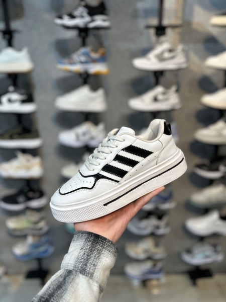 کتانی adidas سفیدمشکی