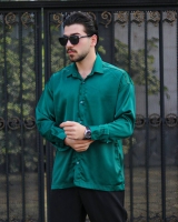 پیراهن مردانه آستین بلند FASHION سبز