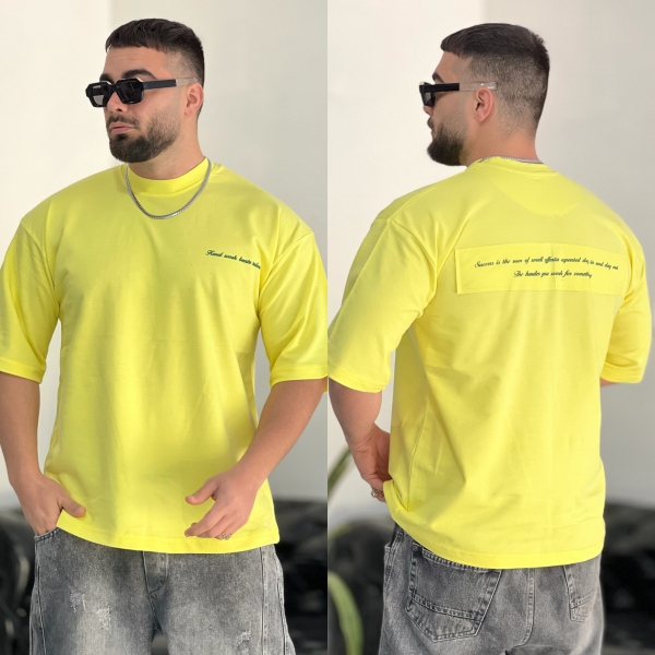 تیشرت 2نخ dream زرد