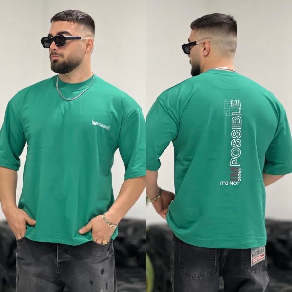 تیشرت 2نخ Win سبز