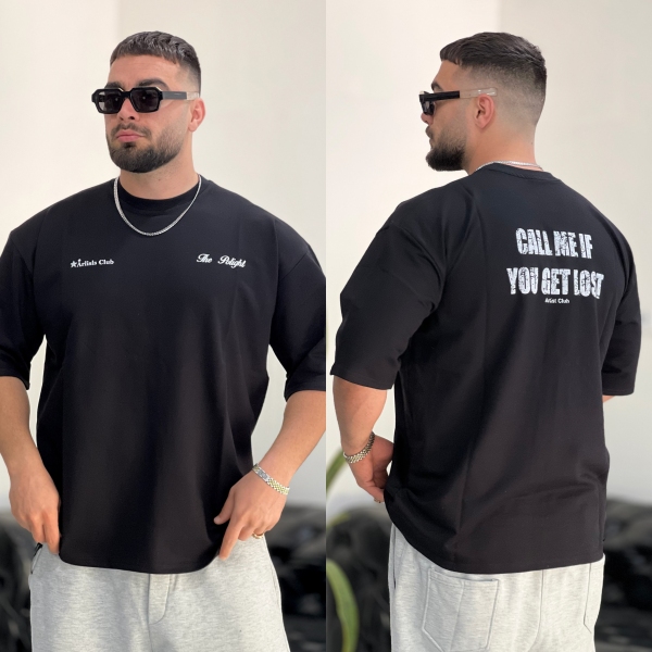 تیشرت 2نخ Club مشکی