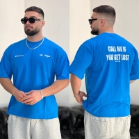 تیشرت 2نخ Club آبی