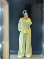 ست شومیز شلوار زیپی