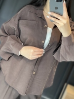 شومیز تک جیب سیلک