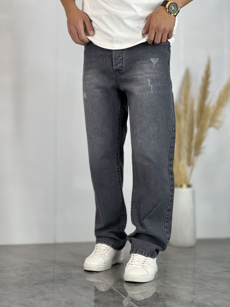 شلوار نیم بگ جین Zara دودی کد 23