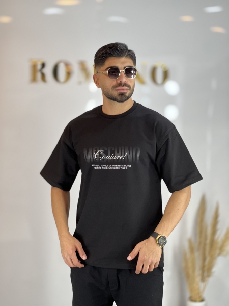 تیشرت دونخ پنبه Moschino مشکی