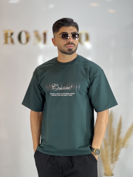 تیشرت دونخ پنبه Moschino سبز کله غازی