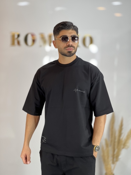 تیشرت دونخ مینیمال Lf مشکی
