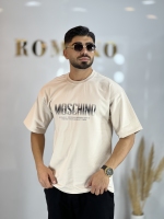 تیشرت دونخ پنبه Moschino کرمی