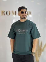 تیشرت دونخ پنبه Moschino سبز کله غازی
