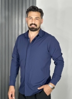 پیراهن دوشین مردانه رنگ سرمه ای