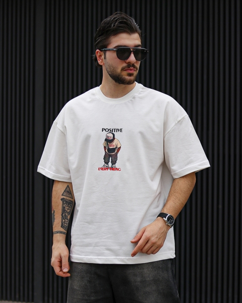 تیشرت POSITIVE سفید