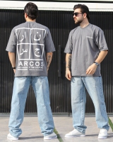 تیشرت NARCOS طوسی روشن