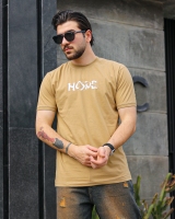 تیشرت آستین کش HODE کرم