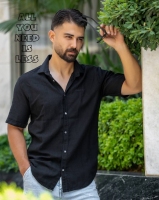 پیراهن کنفی مشکی catch