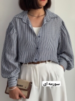 شومیز لینن راه راه