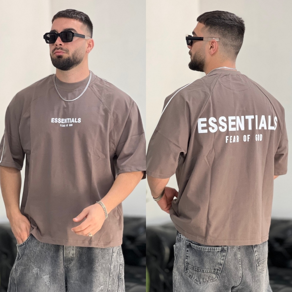 تیشرت ماکان Essentials موکا