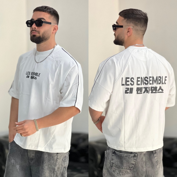 تیشرت ماکان Less سفید