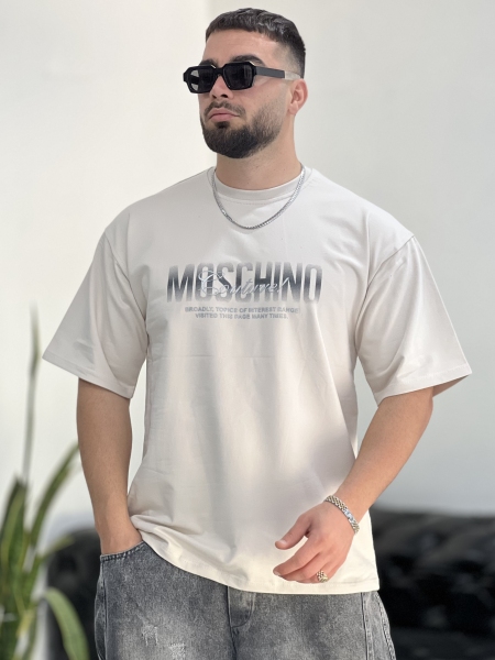 تیشرت 2نخ Mochino کِرِم خاکی