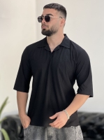 تیشرت یقه دار Shayno مشکی