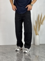 شلوار نیم بگ جین Zara مشکی کد 520