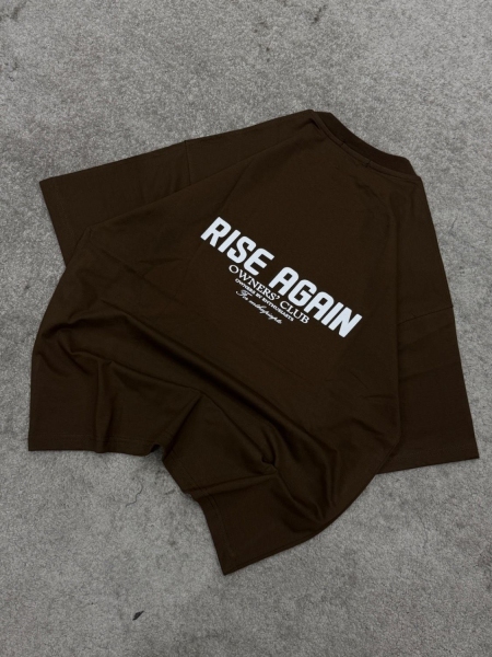 تیشرت RISE AGAIN قهوه ای