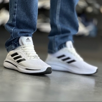 کتانی ADIDAS سفید خط مشکی