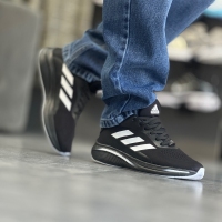 کتانی ADIDAS مشکی خط سفید