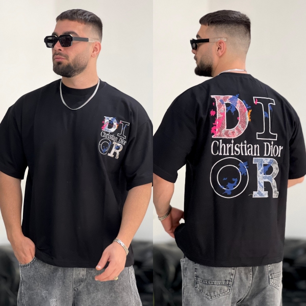 تیشرت 2نخ Dior مشکی