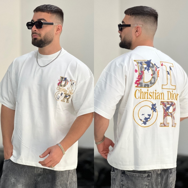 تیشرت 2نخ Dior سفید
