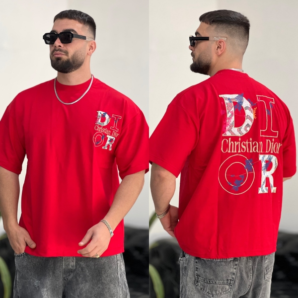 تیشرت 2نخ Dior قرمز