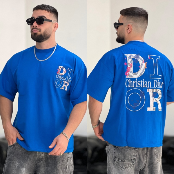 تیشرت 2نخ Dior آبی