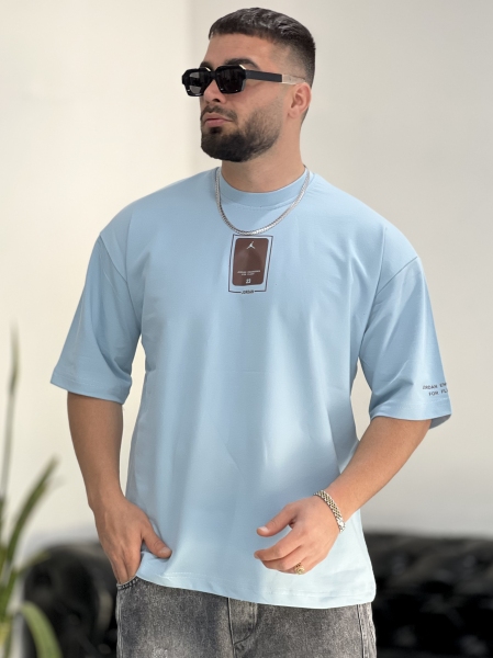 تیشرت 2نخ Jordan آسمانی