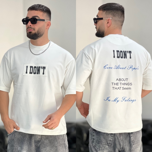 تیشرت 2نخ Dont سفید