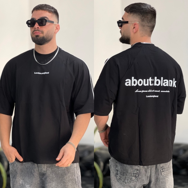تیشرت 2نخ Blank مشکی