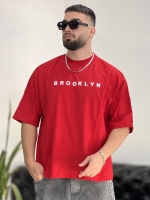 تیشرت ماکان Brooklyn قرمز