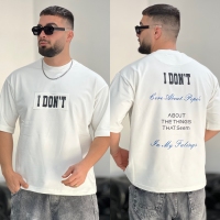 تیشرت 2نخ Dont سفید