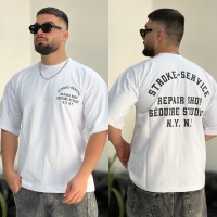 تیشرت 2نخ NY سفید