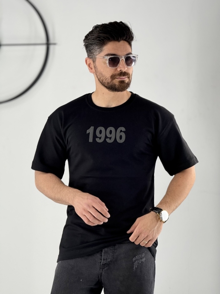 تیشرت مچینست مشکی طرح 1996