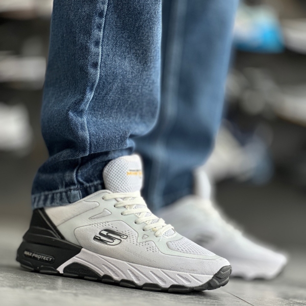 کتانی SKECHERS سفید مشکی