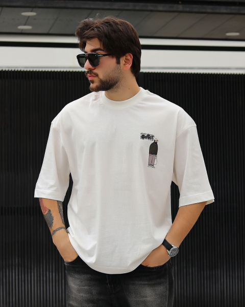 تیشرت آستین کوتاه OUTFIT سفید