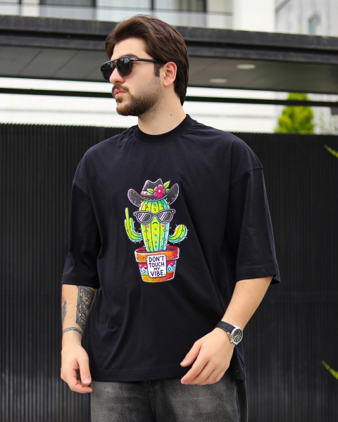 تیشرت DONT TOUCH MY VIBE مشکی