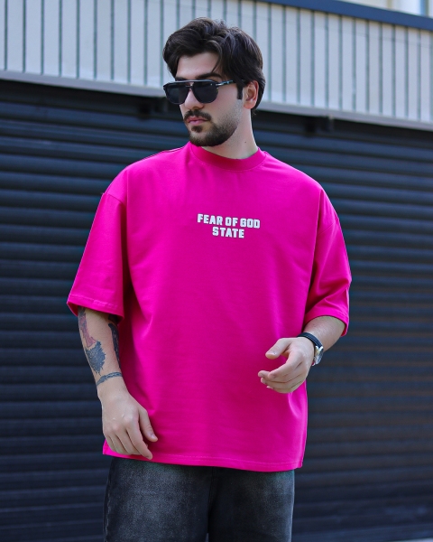 تیشرت آستین کوتاه FEAR OF GOD صورتی