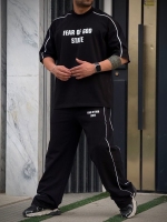 ست تیشرت واسلش FEAR OF GOD STATE مشکی